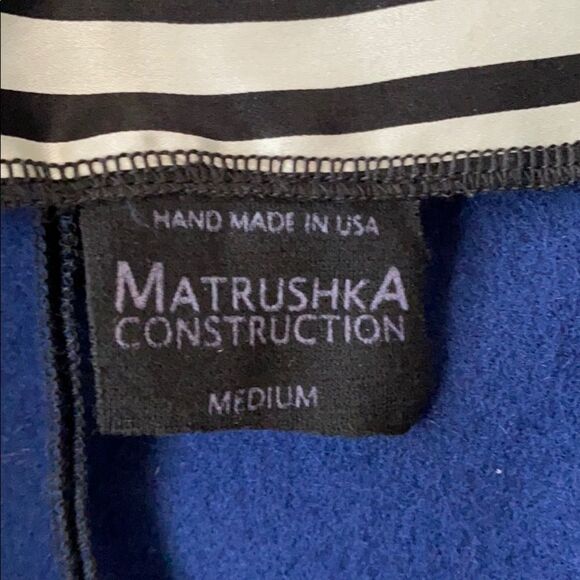 Matrushka Construction wool wrap coat - handmade! - Picture 4 of 6